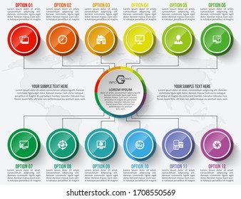 vector abstract 3d paper infographic elements.Business infographics