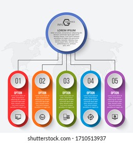 vector abstract 3d paper infographic elements.Business infographics