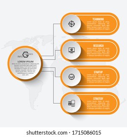 vector abstract 3d paper infographic elements.Business infographics
