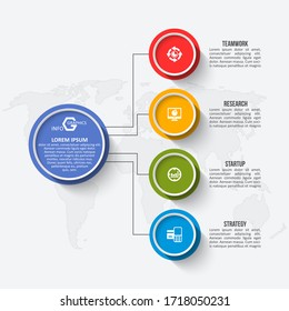 vector abstract 3d paper infographic elements.Business infographics