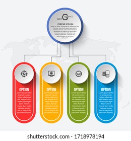 vector abstract 3d paper infographic elements.Business infographics