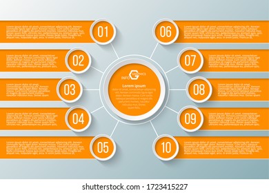 vector abstract 3d paper infographic elements.Business infographics