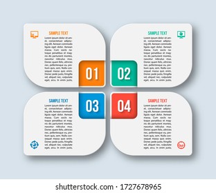 vector abstract 3d paper infographic elements.Business infographics