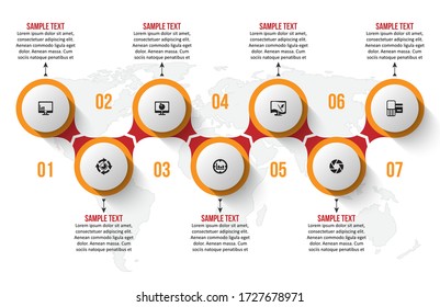 vector abstract 3d paper infographic elements.Business infographics