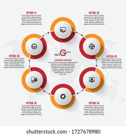 vector abstract 3d paper infographic elements.Business infographics