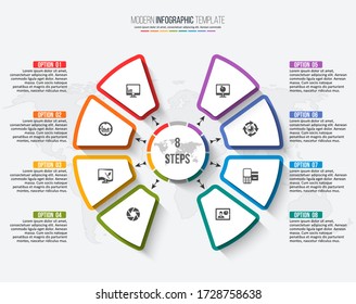 vector abstract 3d paper infographic elements.Business infographics