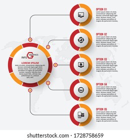 vector abstract 3d paper infographic elements.Business infographics