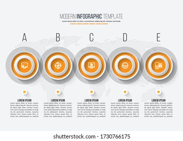 vector abstract 3d paper infographic elements.Business infographics