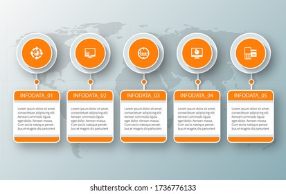 vector abstract 3d paper infographic elements.Business infographics