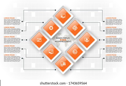 vector abstract 3d paper infographic elements.Business infographics