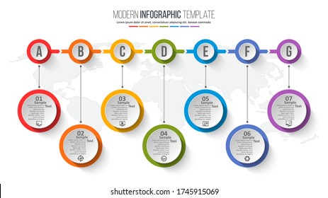 vector abstract 3d paper infographic elements.Business infographics