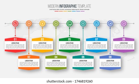 vectores abstractos elementos de la infografía de papel 3d.infografías empresariales