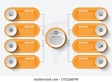 vector abstract 3d paper infographic elements.Business infographics