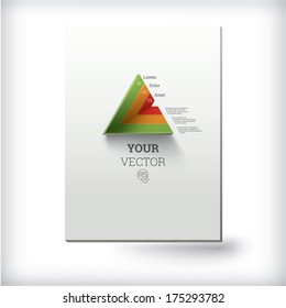 vector abstract 3d paper infographic elements 