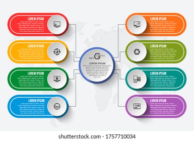 vector abstract 3d paper infographic elements.Business infographics
