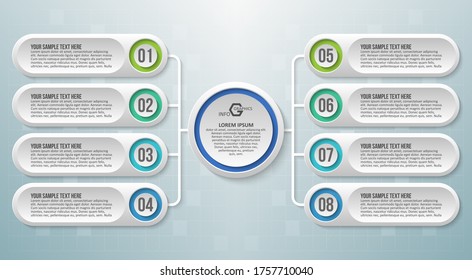 vector abstract 3d paper infographic elements.Business infographics