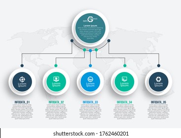 vector abstract 3d paper infographic elements.Business infographics