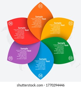 vector abstract 3d paper infographic elements.Circular infographics