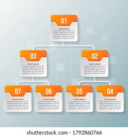 vector abstract 3d paper infographic elements.Business infographics