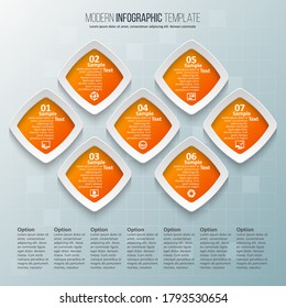 vector abstract 3d paper infographic elements.Business infographics