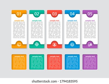 vector abstract 3d paper infographic elements.Business infographics
