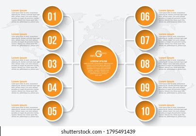 vector abstract 3d paper infographic elements.Business infographics
