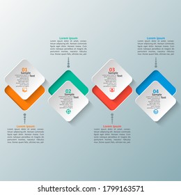 vector abstract 3d paper infographic elements.Business infographics