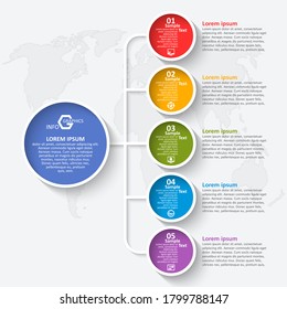 vector abstract 3d paper infographic elements.Business infographics