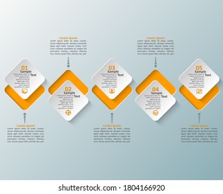 vector abstract 3d paper infographic elements.Business infographics