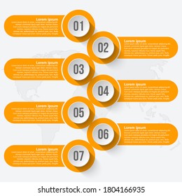 vector abstract 3d paper infographic elements.Business infographics