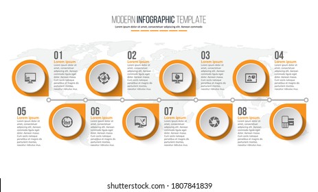 vector abstract 3d paper infographic elements.Business infographics