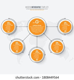 vector abstract 3d paper infographic elements.Business infographics