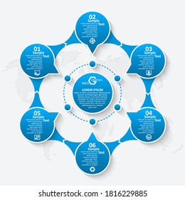 vector abstract 3d paper infographic elements.Business infographics