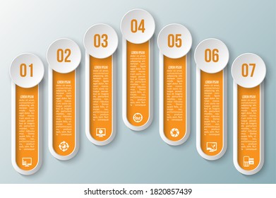 vector abstract 3d paper infographic elements.Business infographics
