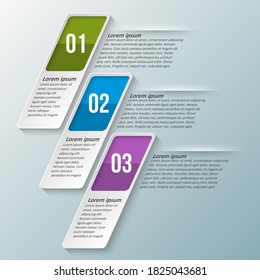 vector abstract 3d paper infographic elements.Business infographics