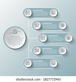 vector abstract 3d paper infographic elements.Business infographics