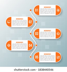 vector abstract 3d paper infographic elements.Business infographics