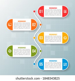 vector abstract 3d paper infographic elements.Business infographics