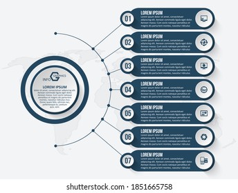 vector abstract 3d paper infographic elements.Business infographics
