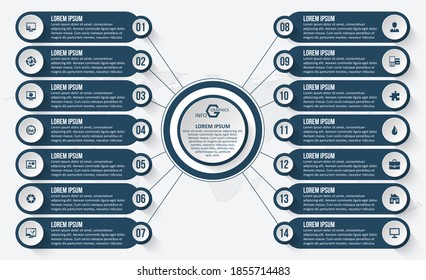 vector abstract 3d paper infographic elements.Business infographics