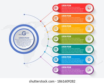 vector abstract 3d paper infographic elements.Business infographics