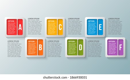 vector abstract 3d paper infographic elements.Business infographics