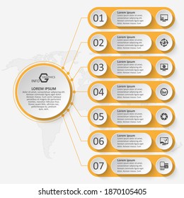 vector abstract 3d paper infographic elements.Business infographics