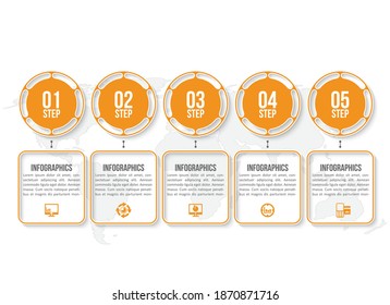 vector abstract 3d paper infographic elements.Business infographics