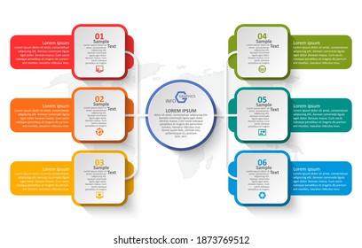 vector abstract 3d paper infographic elements.Business infographics