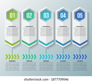 vector abstract 3d paper infographic elements.Hexagon infographics.Honeycomb design