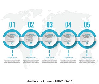 vector abstract 3d paper infographic elements.Business infographics
