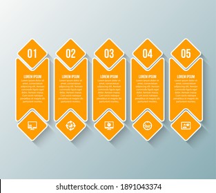 vector abstract 3d paper infographic elements.Business infographics
