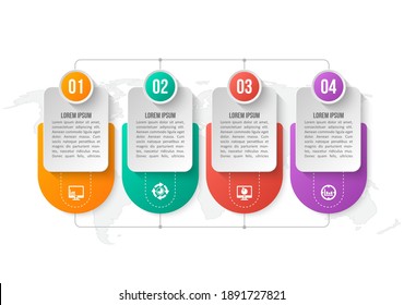vector abstract 3d paper infographic elements.Business infographics
