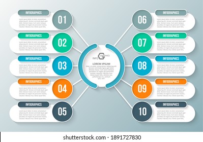 vector abstract 3d paper infographic elements.Business infographics